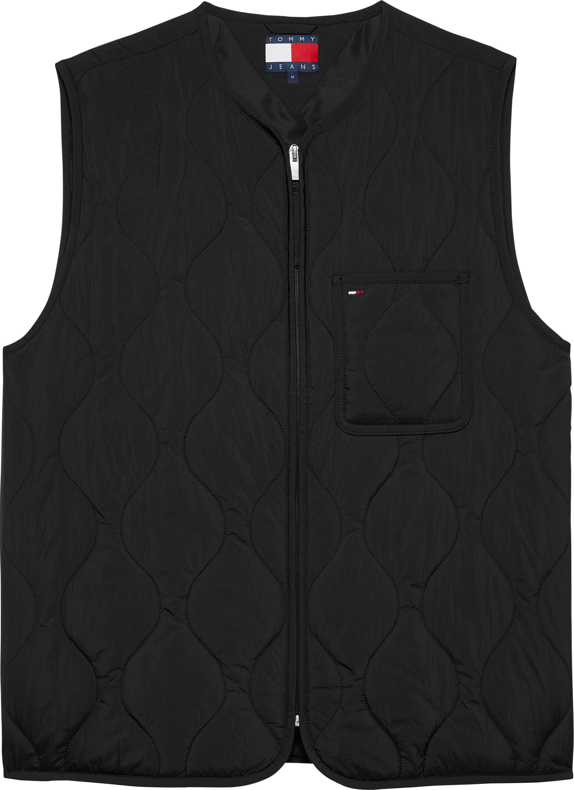 Tommy Jeans Steppweste TJM QUILTED VEST EXT Mit Rundhalsausschnitt