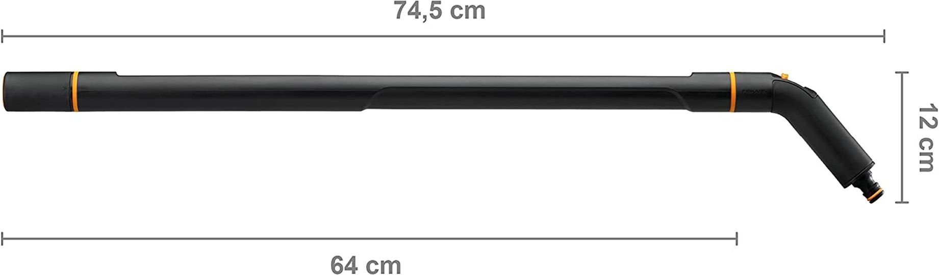 74cm, Sprühpistole Fiskars Gießstab Bewässerungsset (2-St) Blumendusche Bewässerungsbrause
