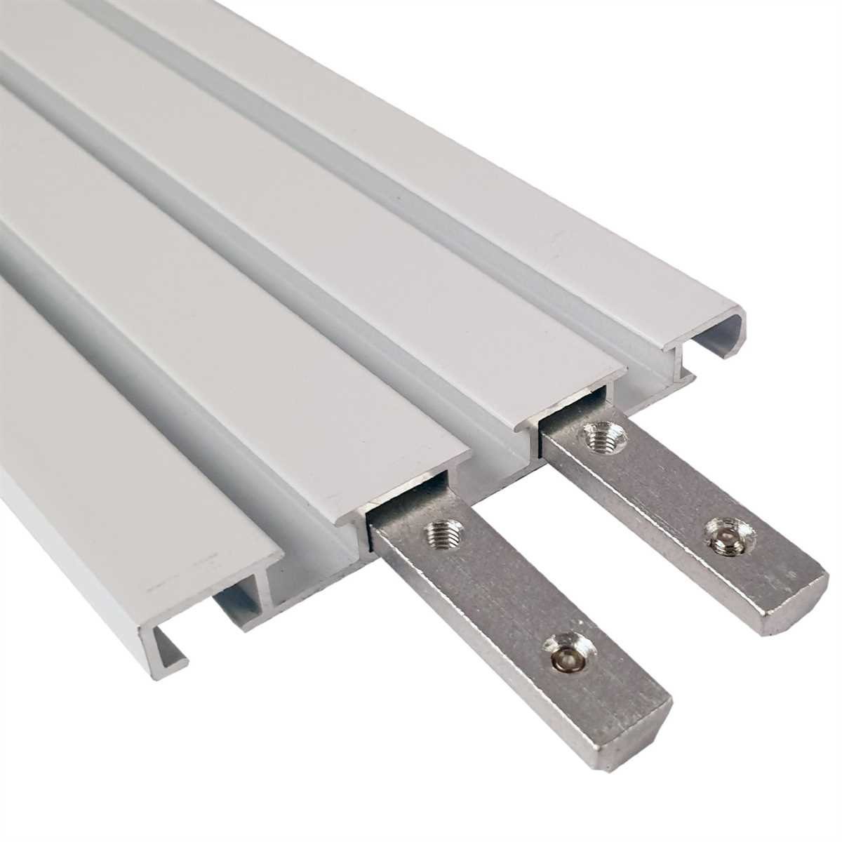 Bestlivings Gardinenschiene Verbinder 1er-Pack, Aluminium, Größe: 6cm Breit, 0,6cm Hoch, 1cm Tief – Bild 4 von 5