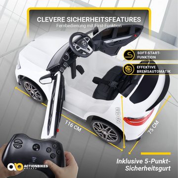 Actionbikes Motors Elektro-Kinderauto Mercedes Benz GLC AMG, Belastbarkeit 35 kg, (1-tlg), Fernbedienung - Stoßdämpfer hinten - Soft Start - Bremsautomatik
