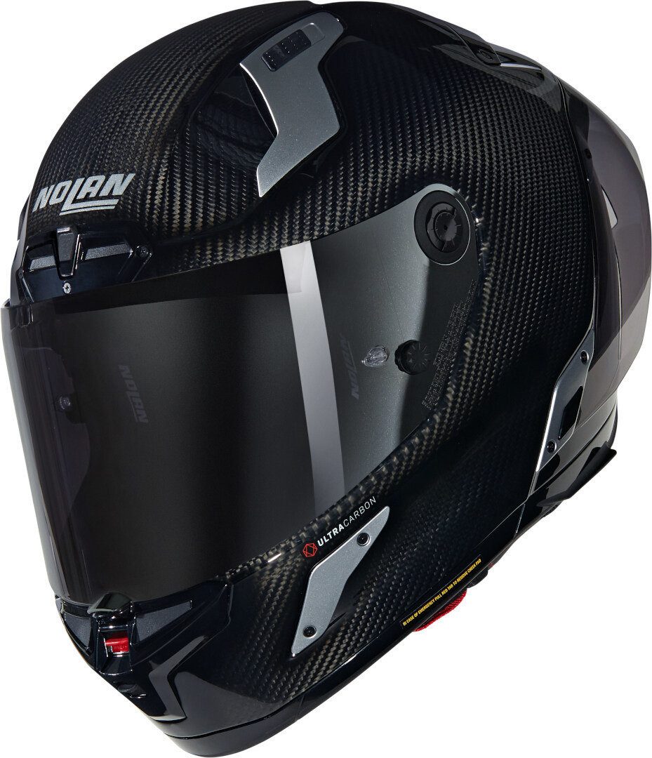 NOLAN Motorradhelm X-804 RS Ultra Carbon Argento Helm, Notfallsystem-polsterung (eqrs)