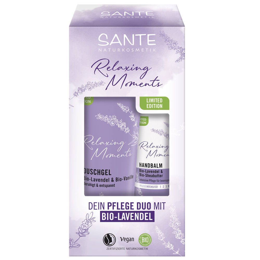 SANTE Duschgel Geschenkset Lavendel Relaxing Moments, 275 ml