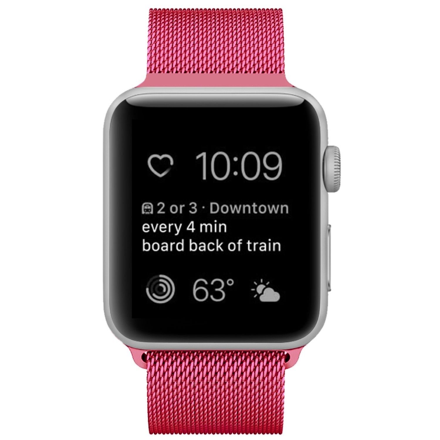 Watch 5 45 / 2 Helles Ersatz 3 mm, / 44 1 7 mm mm - Apple Band Sport Silikon Smartwatch-Armband König 4 6 Series Armband 38 für Rosa Loop Design 8 42 SE 45