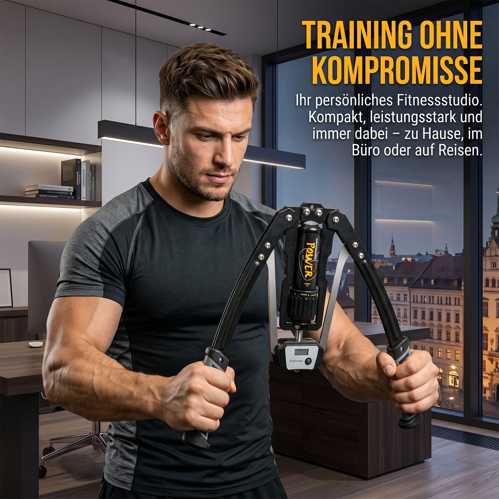 AKKEE Hantel-Set einstellbare hydraulische Armtrainingsgerät 10–200 kg, (Doppelfeder-Hydraulik-Power-Twister), Muskeltraining zur Stärkung der Armmuskulatur