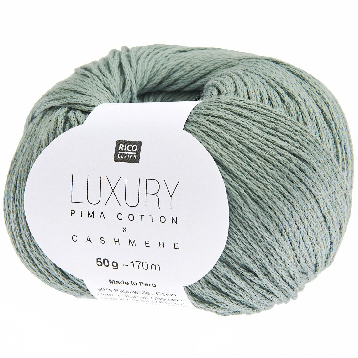 rico Luxury Pima Cotton x Cashmere Häkelwolle, 170 m