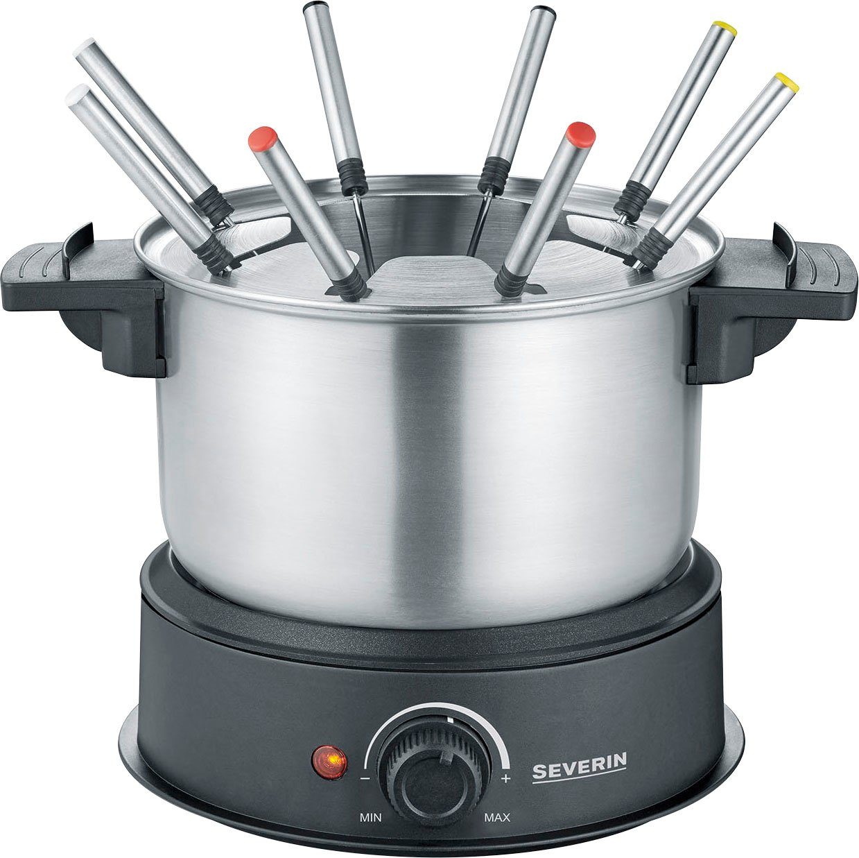 Severin Fondue FO2470, 4 Fonduegabeln, 1,4 l