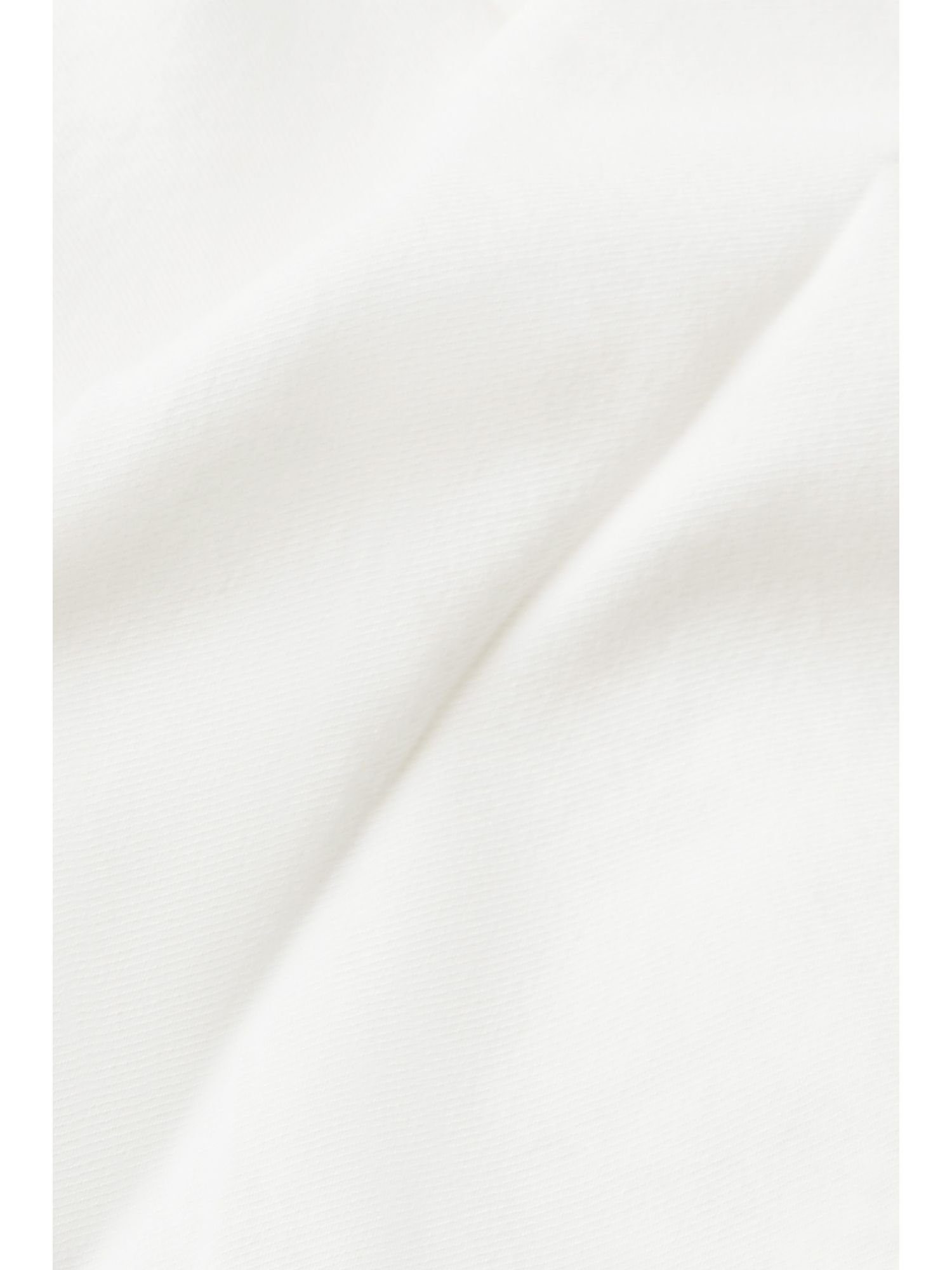 mit Kurzarmbluse Taillierte Bluse Knöpfen OFF Esprit WHITE
