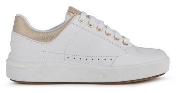 Geox D DALYLA Sneaker mit Metallic-Einsatz, Freizeitschuh, Halbschuh, Schnürschuh