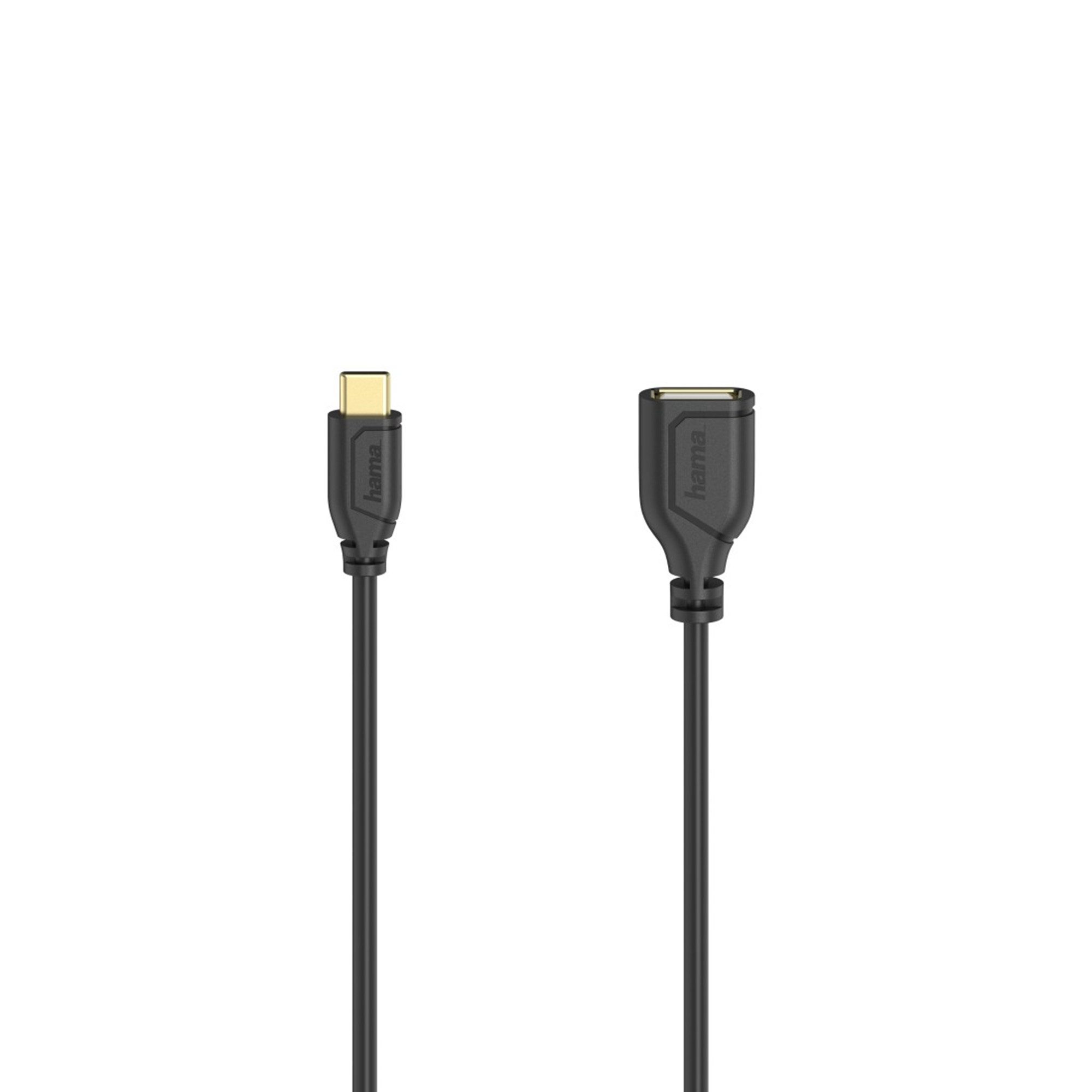 Hama Flexi Slim, 480 Mbit/s, 0,15 m USB-Kabel, (15 cm)