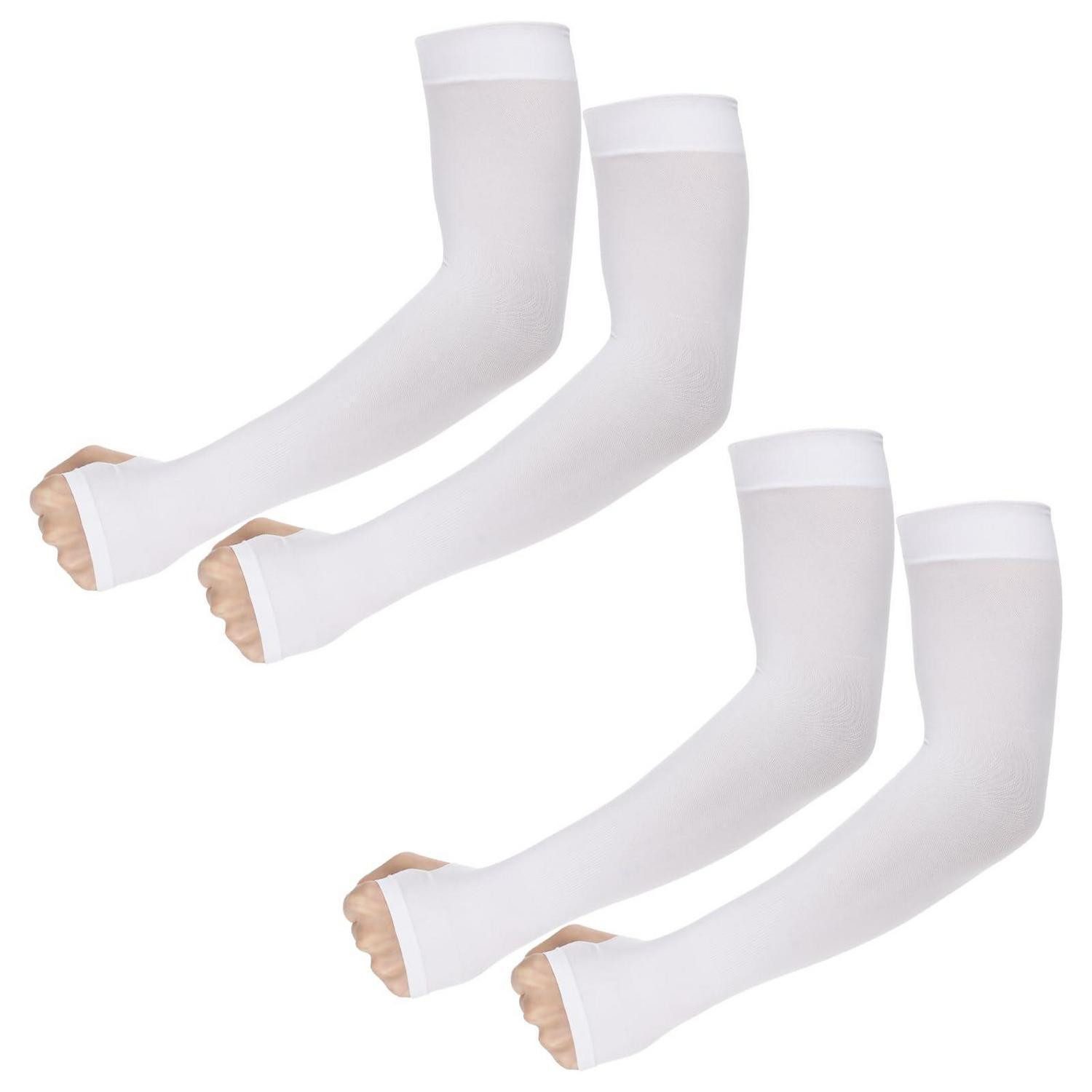 LuxusKollektion Armlinge Armlinge UV-Schutz 50+ nahtlos 2 Paar