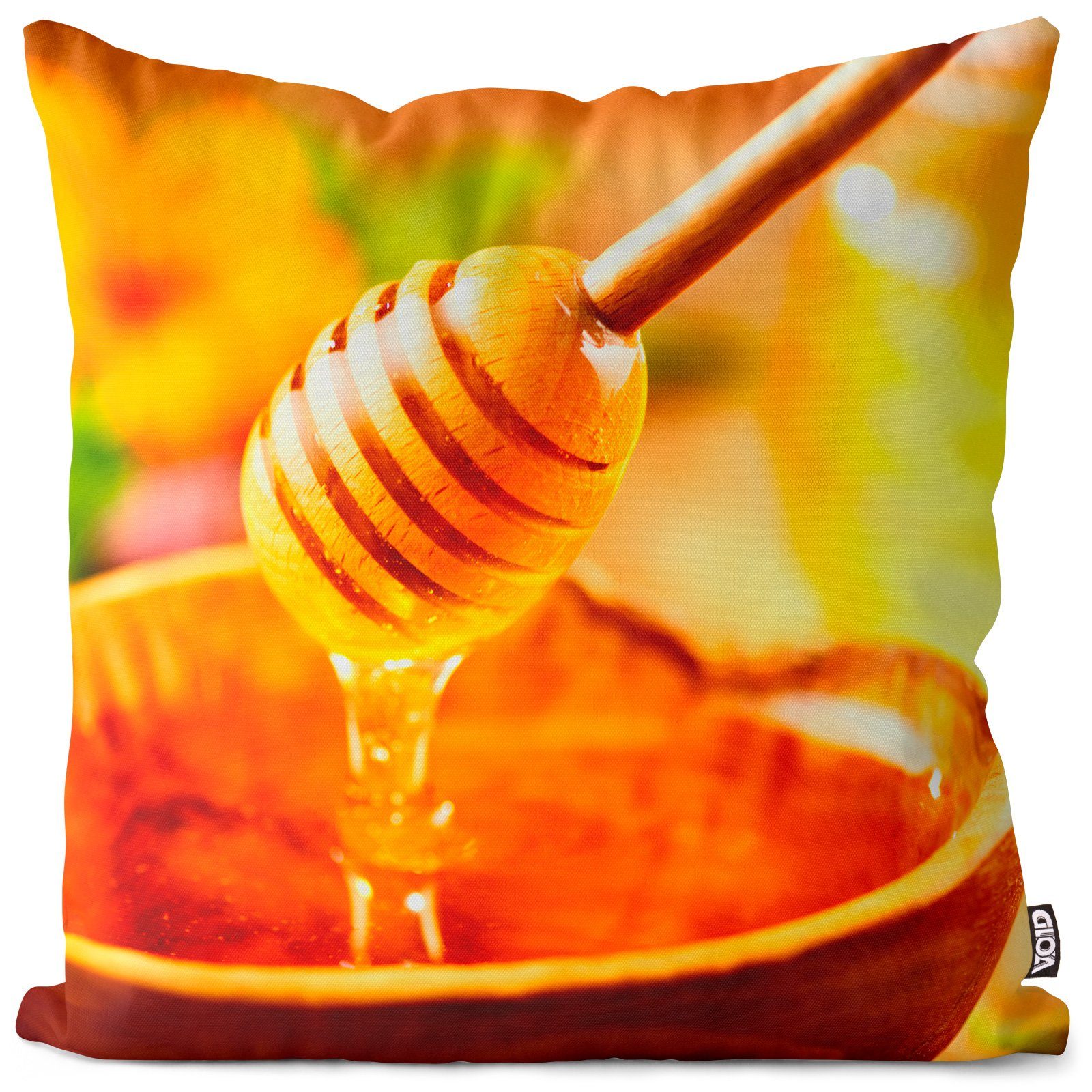 Wabe Bienenstock Essen Zucker Kissenbezug, (1 Aufstrich Züchter Blütenhonig Biene Sofa-Kissen gesund Stück), einkaufen Honig Anbau VOID Frühstück Kochen Sommer
