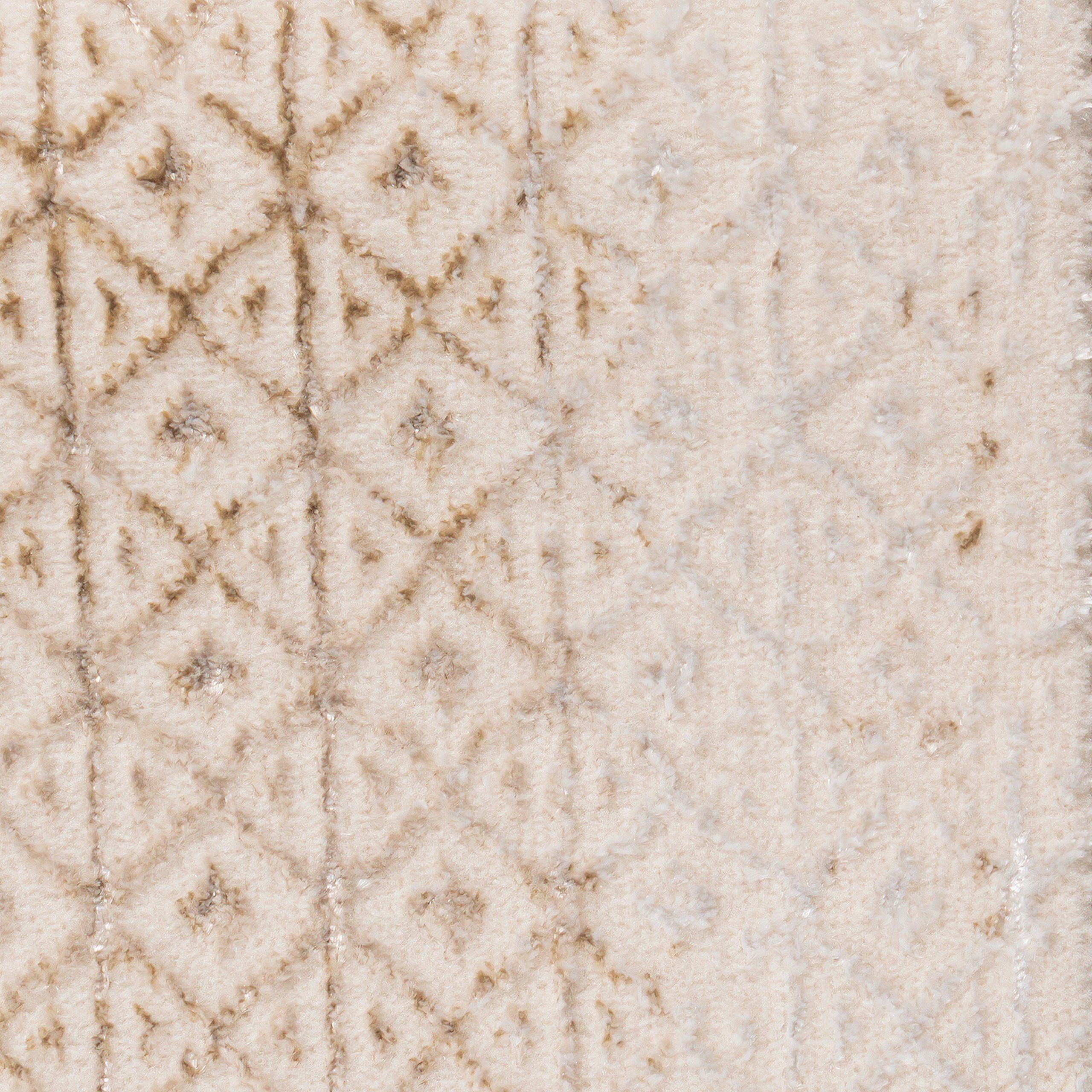 Carpetia Teppich Hochwertiger Designer Teppich, glänzend, in gold-weiß, rec günstig online kaufen