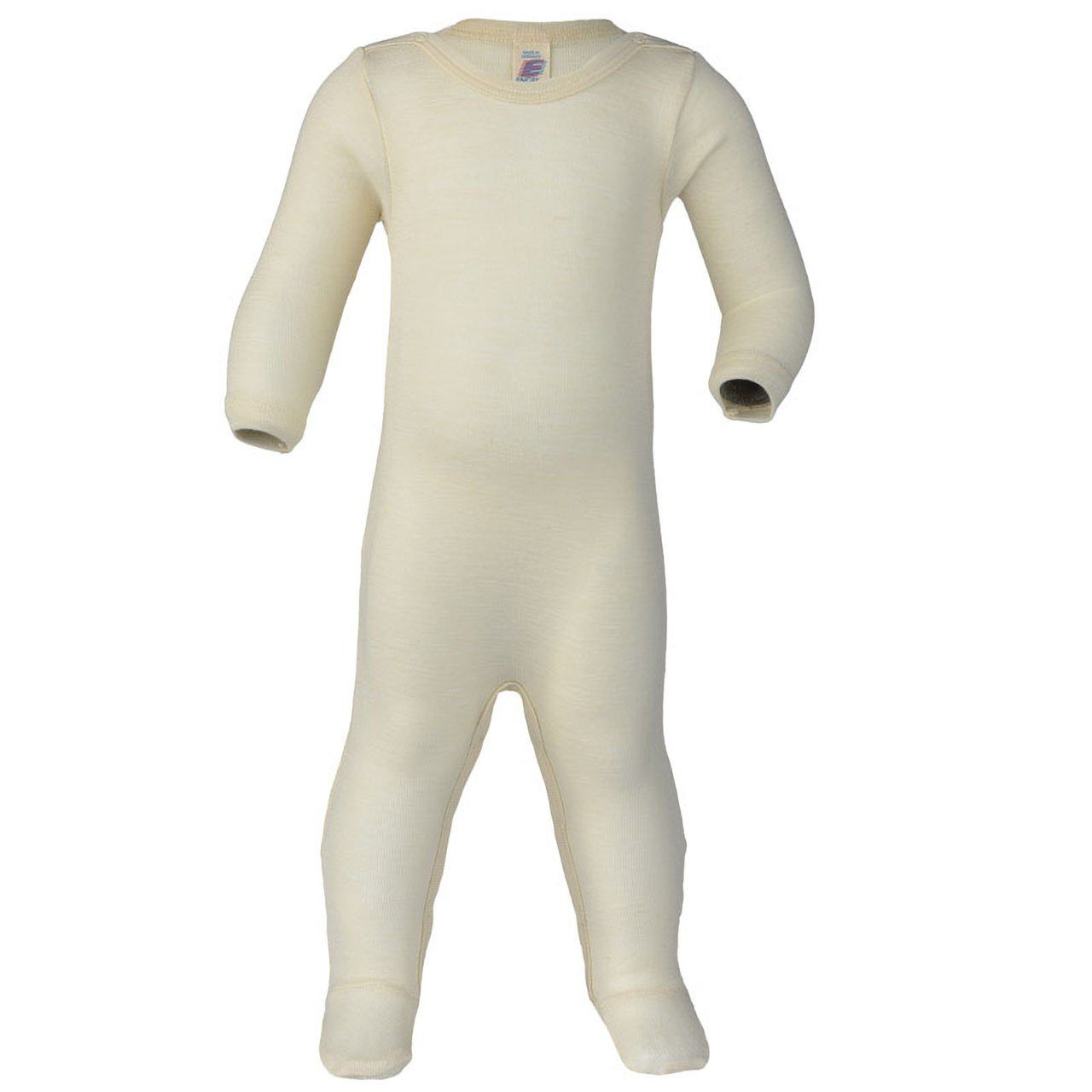 Engel Naturkleidung Schlafanzug (1 tlg) Baby Schlafanzug aus Bio Merinoschurwolle / Seide