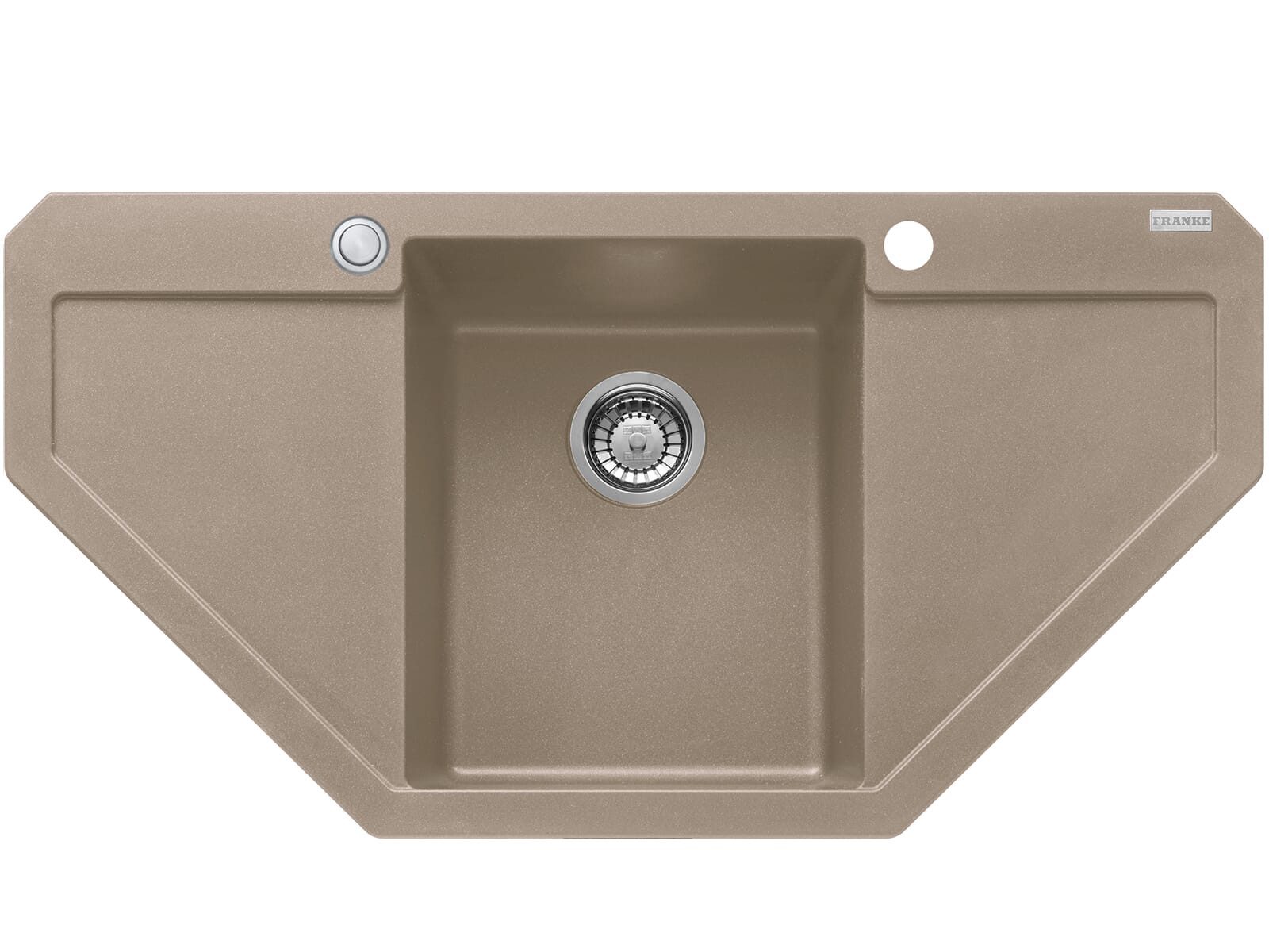 FRANKE Granitspüle, eckspüle, 96/50 cm, (1 St), aus Sanitized®