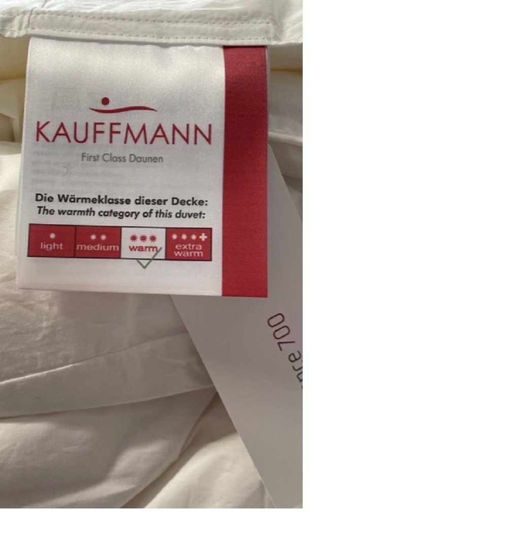 Sanders Kauffmann Daunenbettdecke Kauffmann Elegance 700 Daunendecke warm, günstig online kaufen