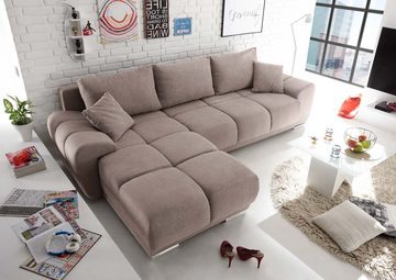 ED EXCITING DESIGN Ecksofa, Anton Ecksofa 289x189 cm Couch Eckcouch Sofa Taupe