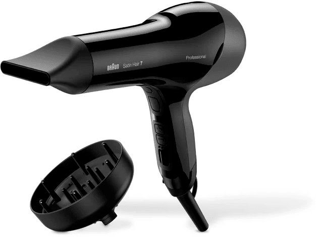 Braun Ionic-Haartrockner Braun Satin Hair 7 SensoDryer, 2000 W, Thermosensor mit aktiver Temperaturkontrolle