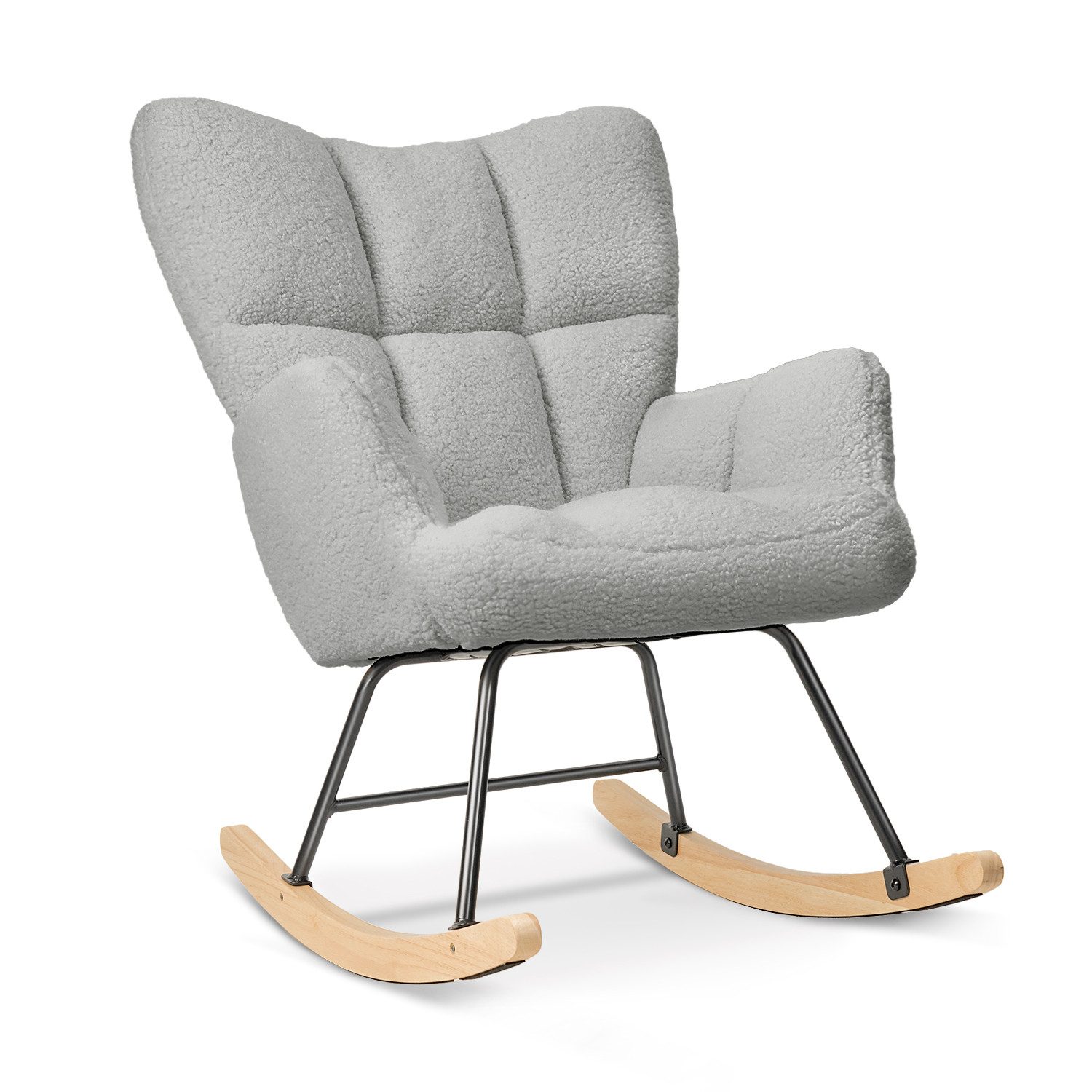 HawthyHome Schaukelstuhl gepolstert Relaxsessel für Wohnzimmer Schlafzimmer günstig online kaufen