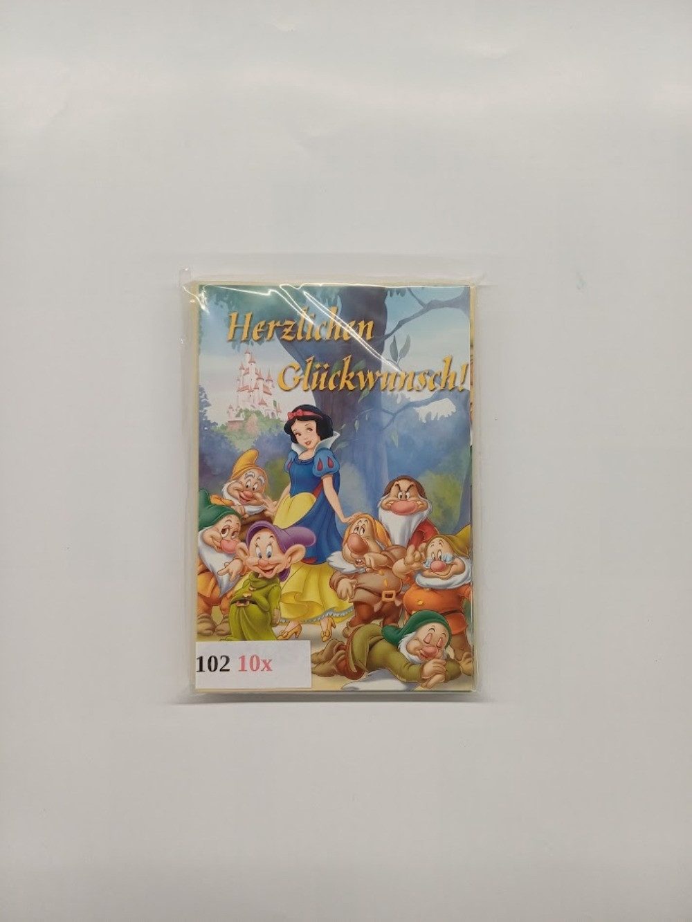 LYSCO Grußkarten 10 Geburtstagskarten Glückwünsche Disney-Charaktere DIN A6 + Umschlag, Glückwunschkarten Geschenk Geburtstag Feier, 4seitig - klappbar