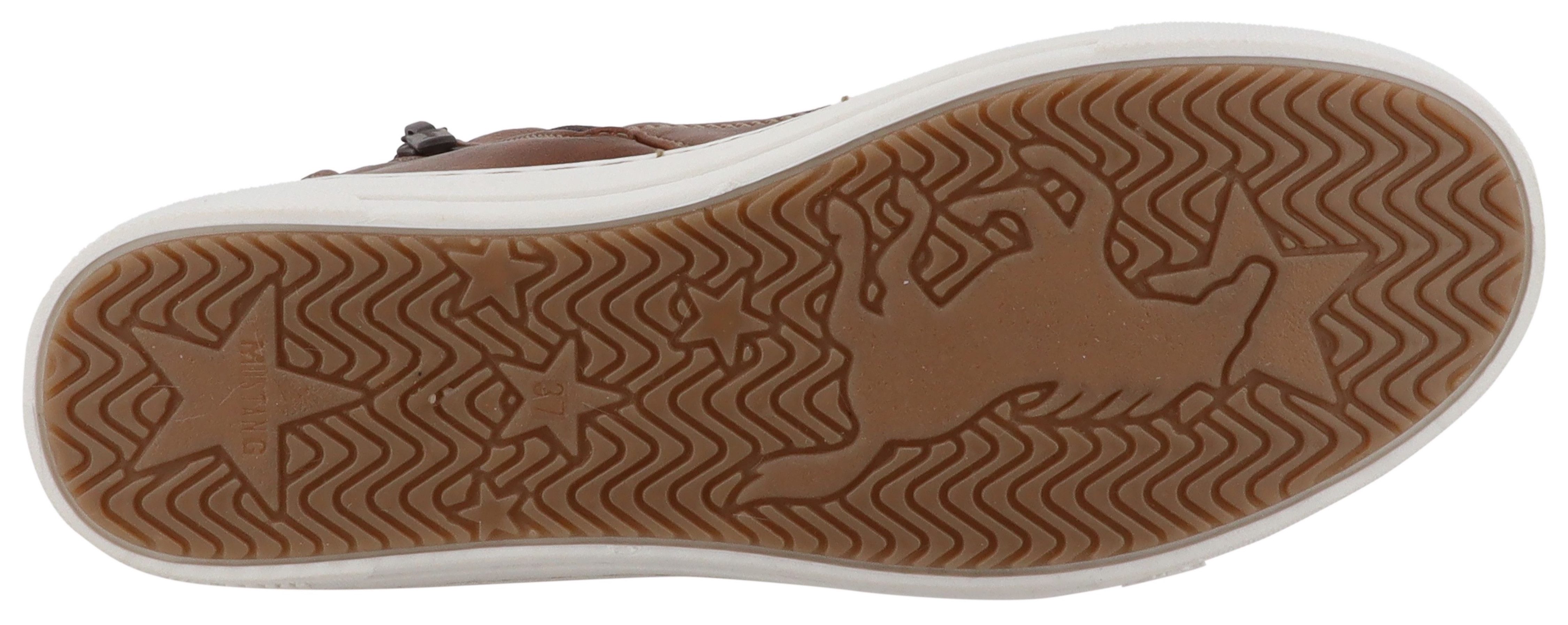 Mustang Shoes Tuala Winterstiefelette Schnürboots mit Reißverschluss