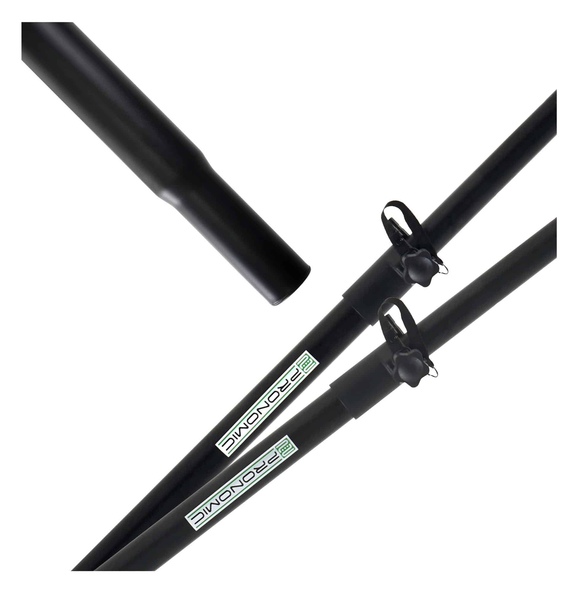 Pronomic Lautsprecherständer Distanzstange - Distanzrohr Stahl 35mm mit Flansch, (2-tlg., Höhenverstellbar von 80-137 cm, max. Belastbarkeit: 40 kg)