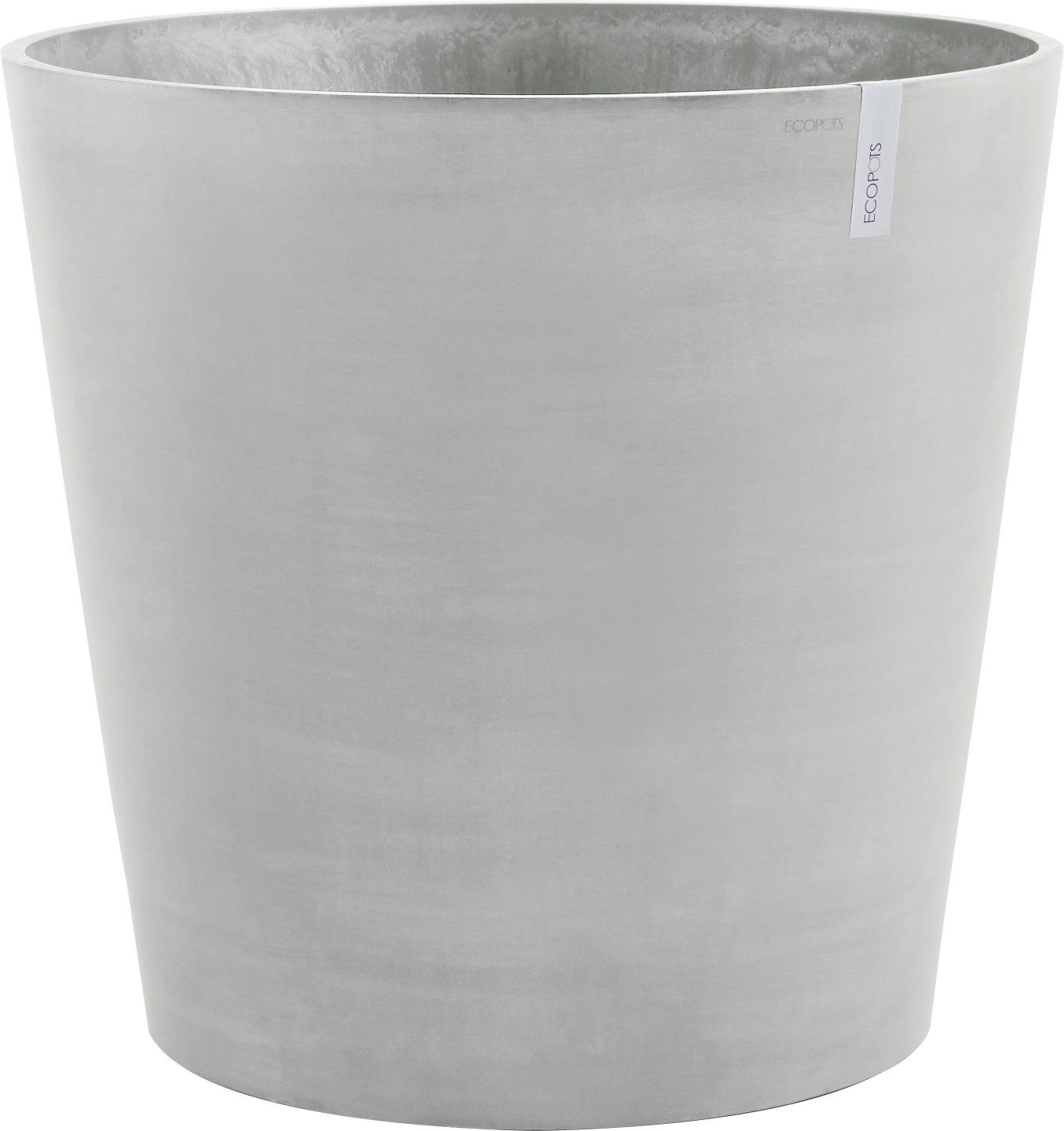 ECOPOTS Blumentopf AMSTERDAM WHEELS White Grey, BxTxH: 60x60x56 cm | Pflanzkübel