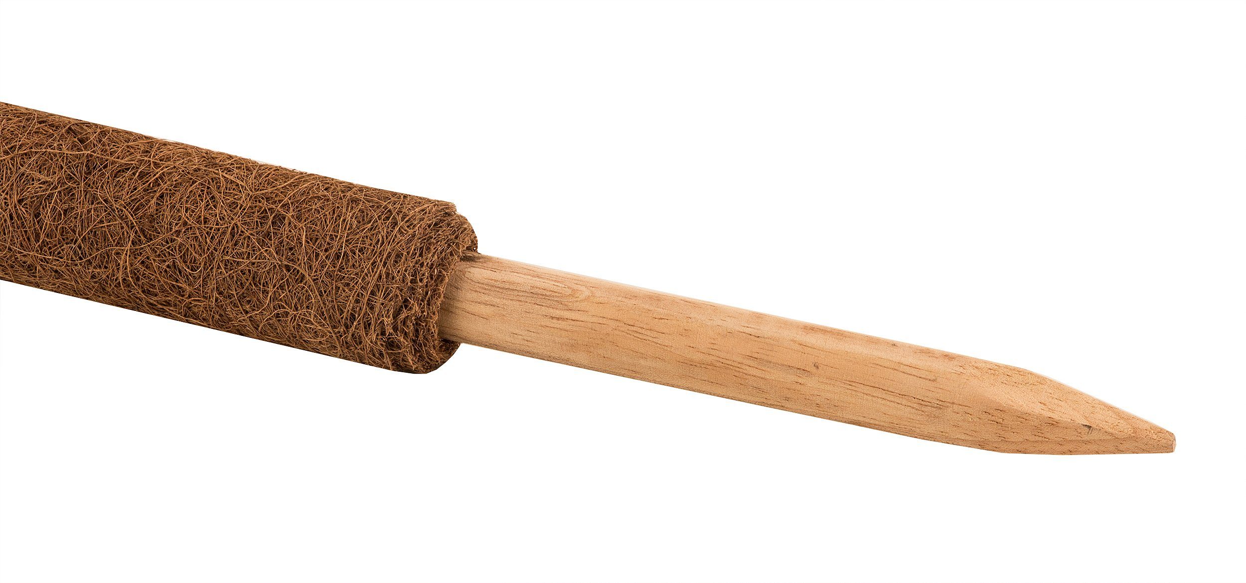 BigDean Ranksäule Kokos Pflanzstab 110 cm Rankstab Rankhilfe Blumenstab Packung, 4 St., 4 Stäbe, Rankhilfe, Monstera Rankhilfe, Pflanzstab aus Kokos, Moosstab – Bild 3 von 5