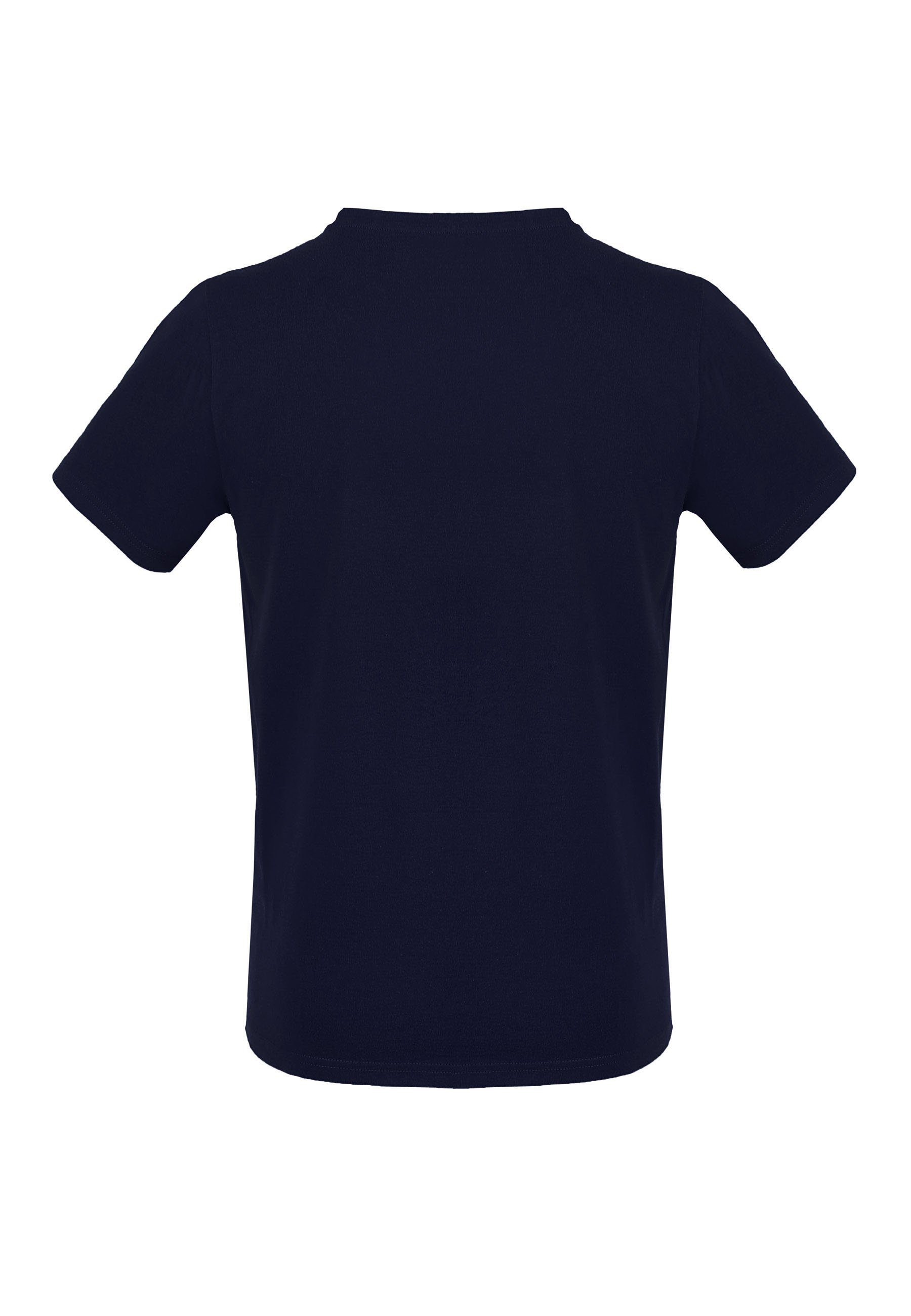 MELA Kurzarmshirt T-Shirt Basic navy
