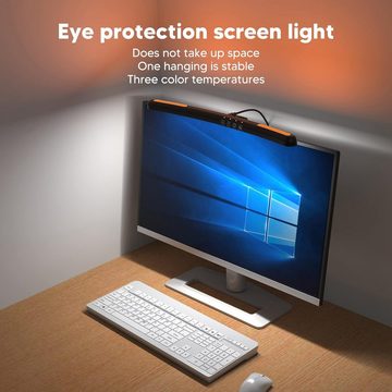 Jioson Lichtleiste LED Lichtleiste Bildschirm-Licht Für Gebogenen Monitor, 7 Farbe RGB-PC-, LED-Bar, Platzsparend, 5V 1A Gebogene Bildschirm-Licht Leiste für Augenschutz