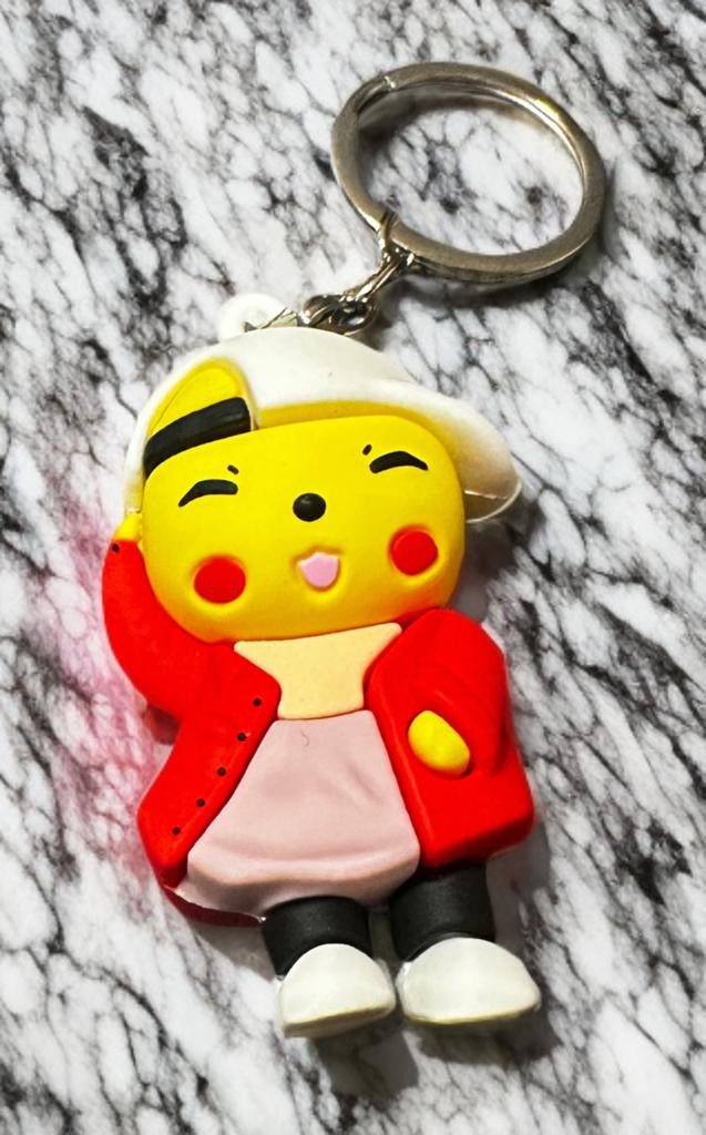 soma Schlüsselanhänger Schlüsselanhänger Pokemon Pikachu 6cm Geschenk Cartoon rot (1-tlg), Schlüsselanhänger Haustierschlüsselanhänger Geschenk Hund Frau Herren – Bild 2 von 5