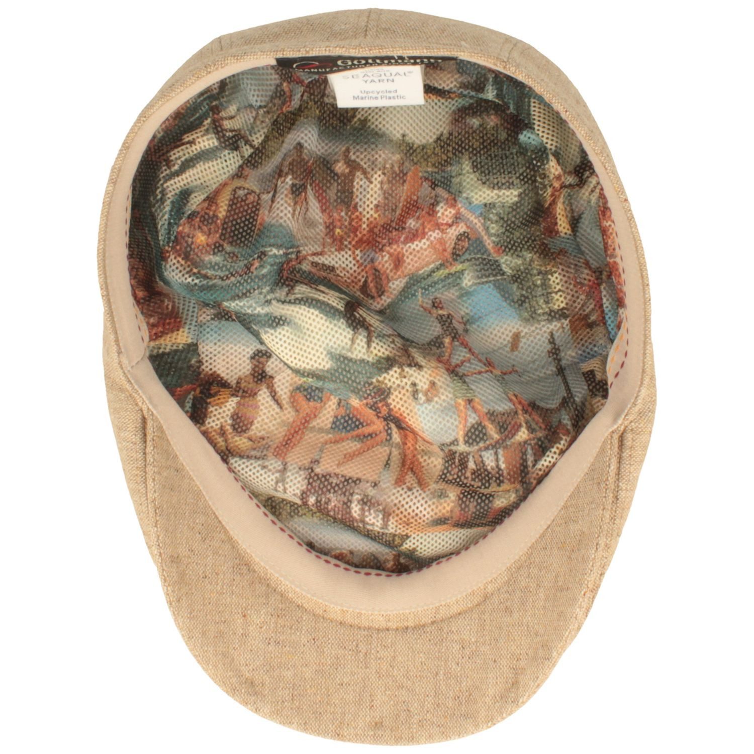 Göttmann Schiebermütze Sommer Flat-Cap aus Seide mit UV-Schutz 40+