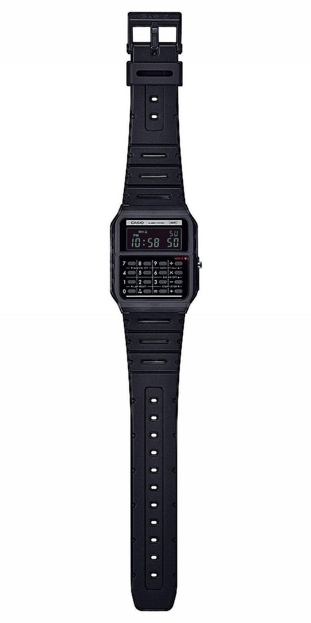CASIO VINTAGE Digitaluhr mit Taschenrechner Vintage Edgy Schwarz günstig online kaufen