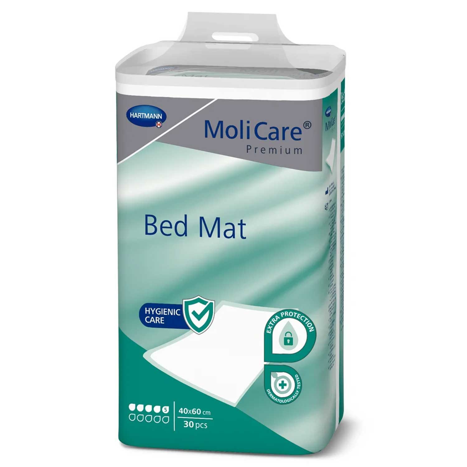Inkontinenzauflage MoliCare® Premium Bed Mat 5 Tropfen - 40x60 cm 6 x 30 Stück PAUL HARTMANN AG