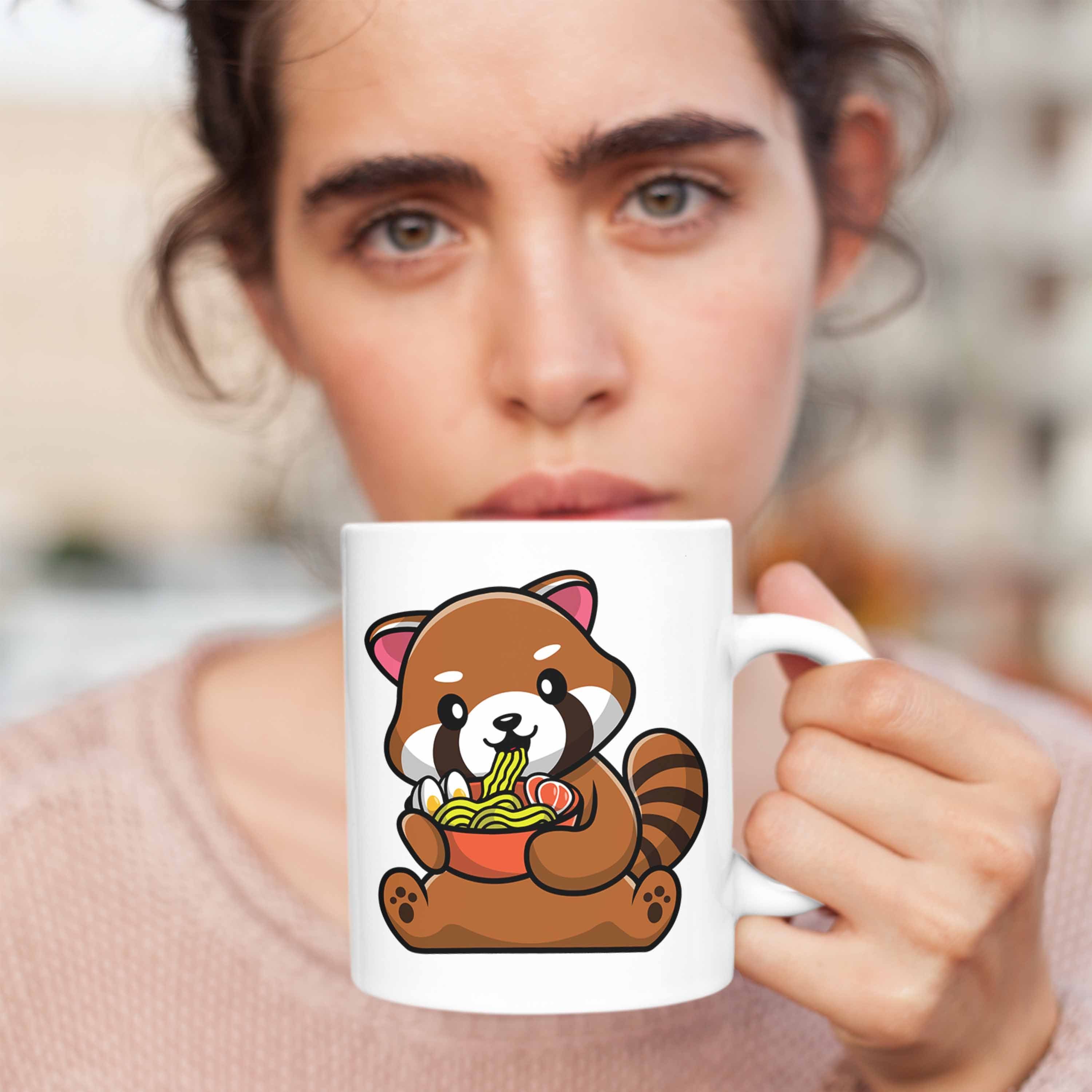 Jungs Ramen Mädchen Grafik Kinder Musik Tasse Geschenkidee Roter Lustige Nudeln Panda Weiss für Tasse - Trendation Trendation