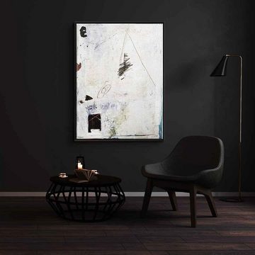 DOTCOMCANVAS® Leinwandbild Intoxicated, Leinwandbild weiß beige moderne abstrakte Kunst Druck Wandbild