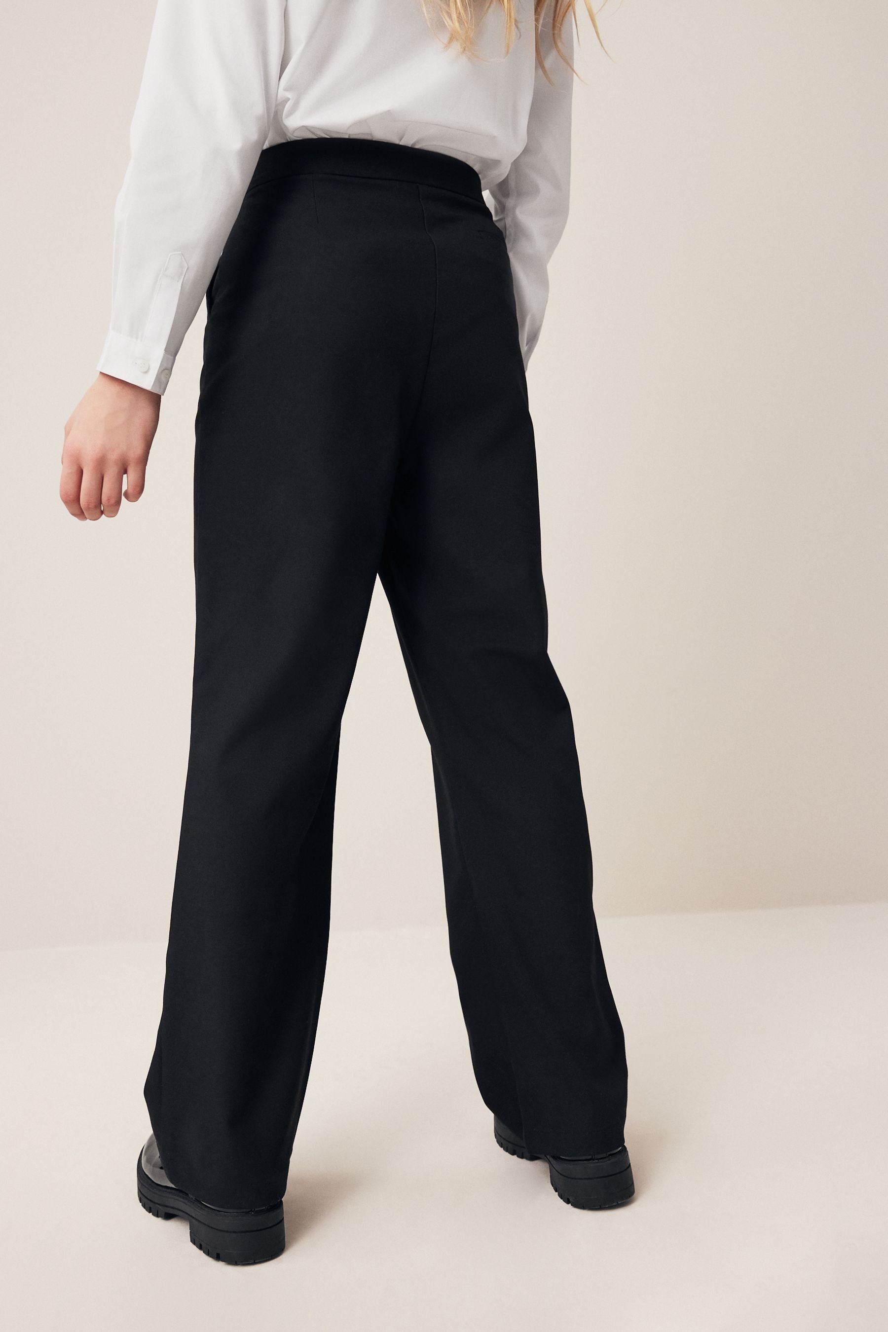 Next Schlaghose Hochtaillierte Hose mit Schlag (1-tlg)