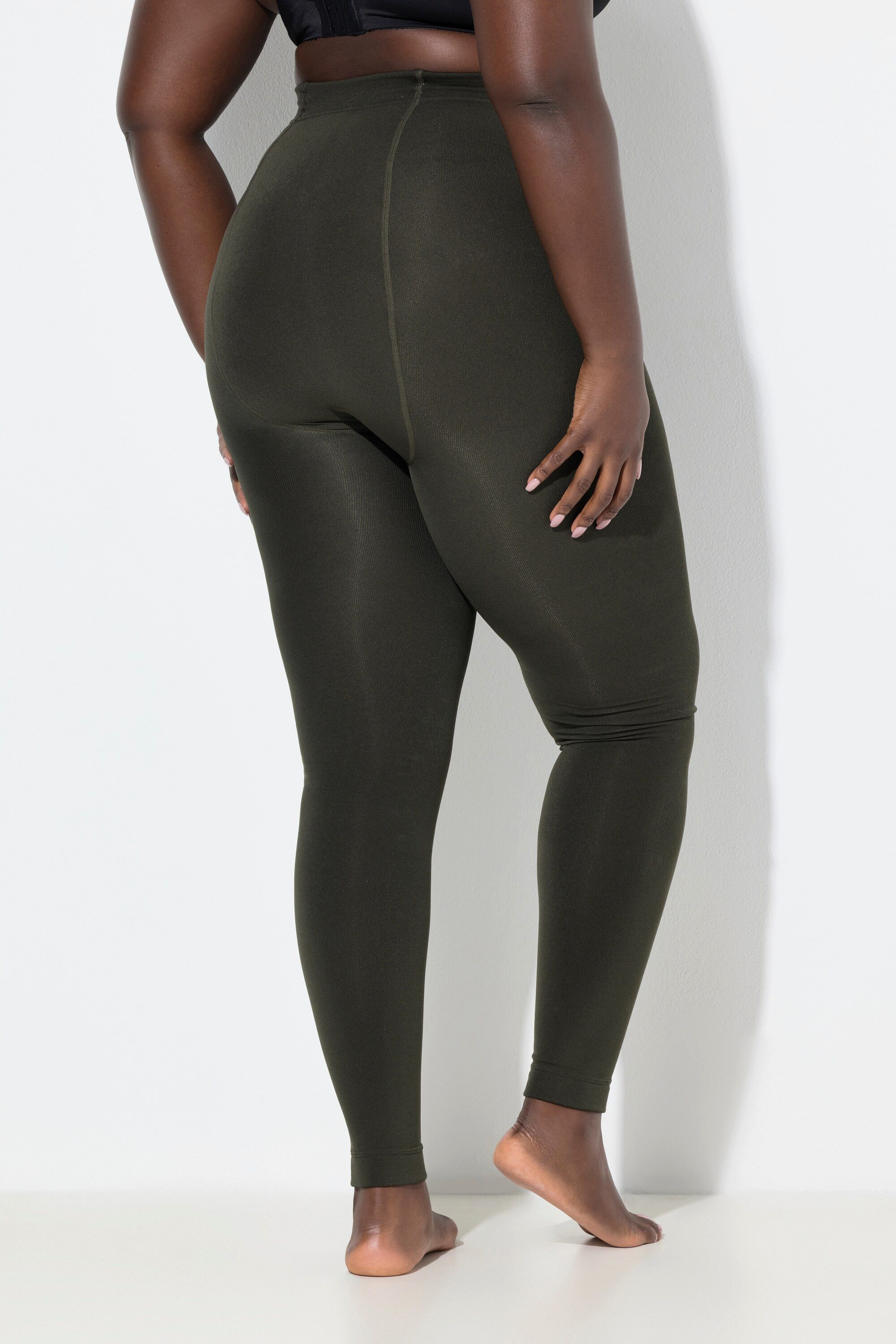 Ulla Popken Feinstrumpfhose Thermo-Strumpfleggings Elastikbund günstig online kaufen