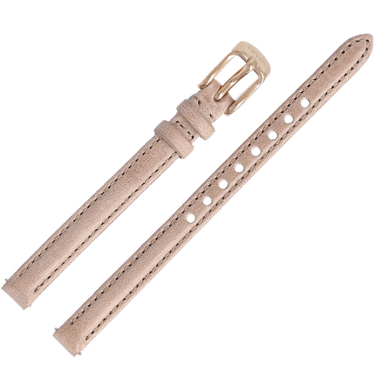 Fossil Uhrenarmband 8mm Leder Beige ES-3139 LB-ES3139