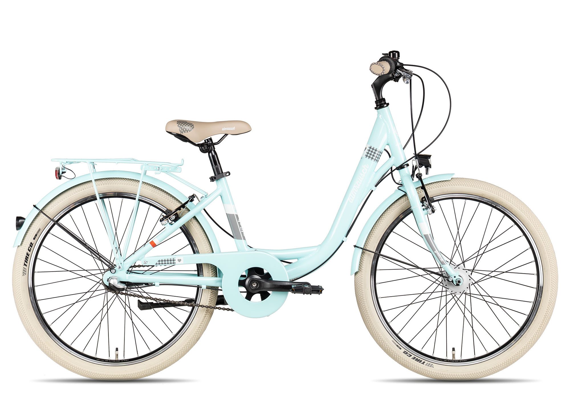 Almrausch Kinderfahrrad Glück 3 24 Nexus, 3 Gang Shimano Nexus 3 Rücktritt Schaltwerk, Nabenschaltung Rücktritt, Tiefeinstieg blau