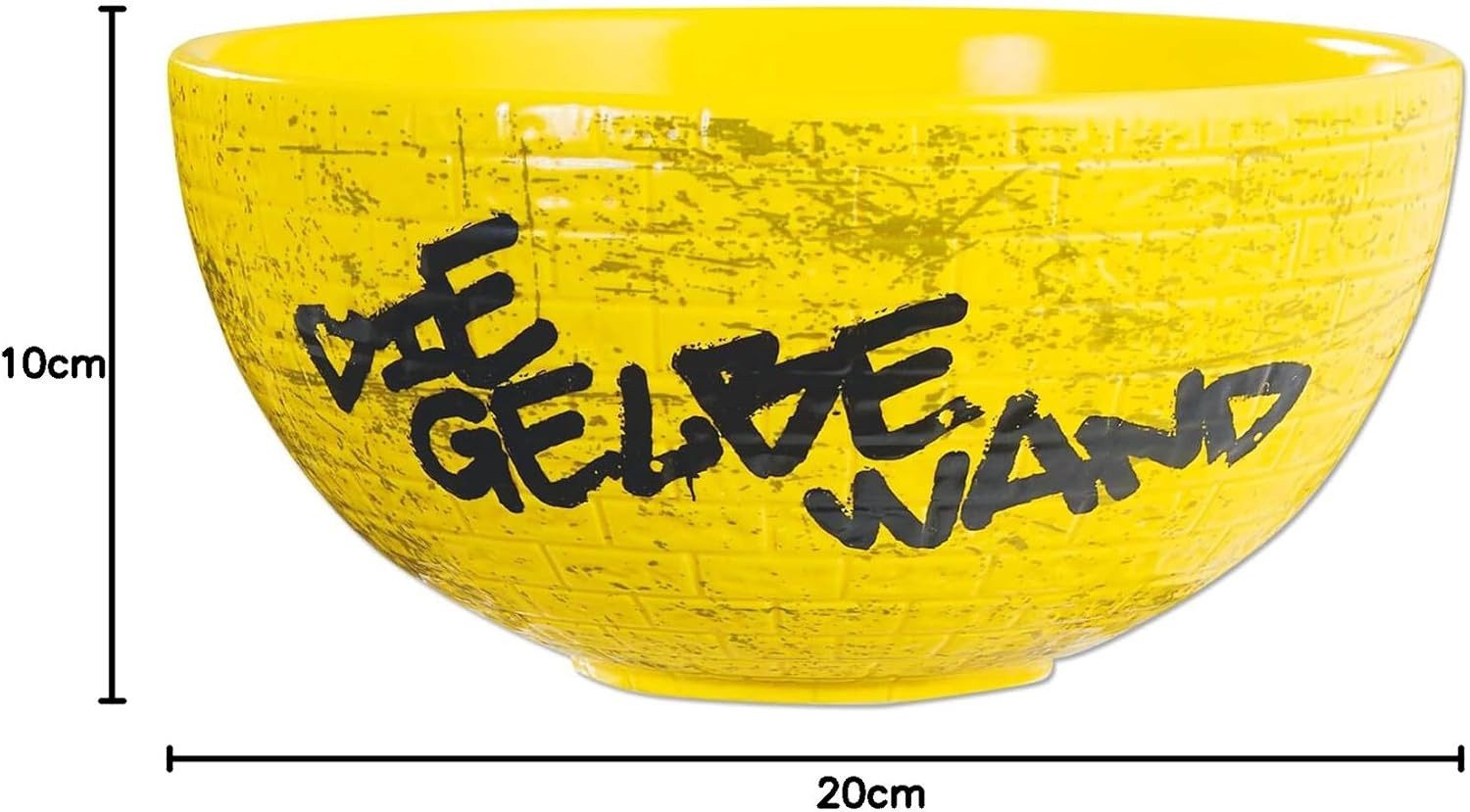 BVB MERCHANDISING Müslischale BVB Müslischale Gelbe Wand, Keramik
