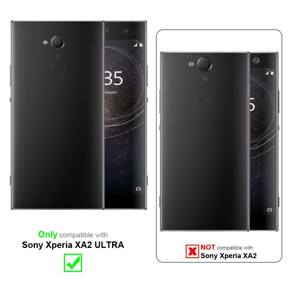 Cadorabo Handyhülle für Sony Xperia XA2 ULTRA Hülle Sony Xperia XA2 ULTRA, Hülle Schutzhülle mit Standfunktion, Kartenfach und Magnetverschluss