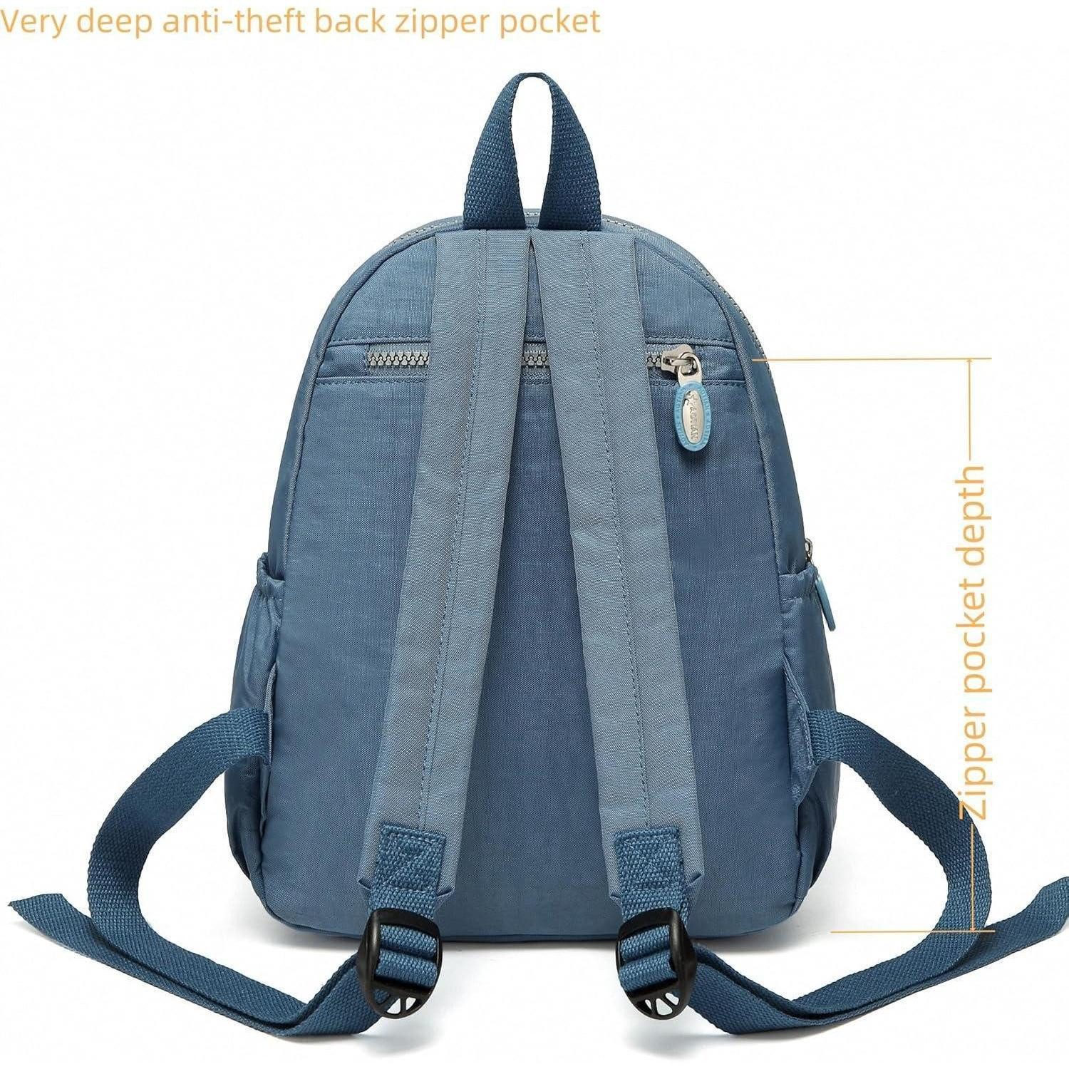 LuxusKollektion Minirucksack Rucksack Damen Mädchen Daypack Tasche 7 Liter Mini Hellblau – Bild 5 von 5