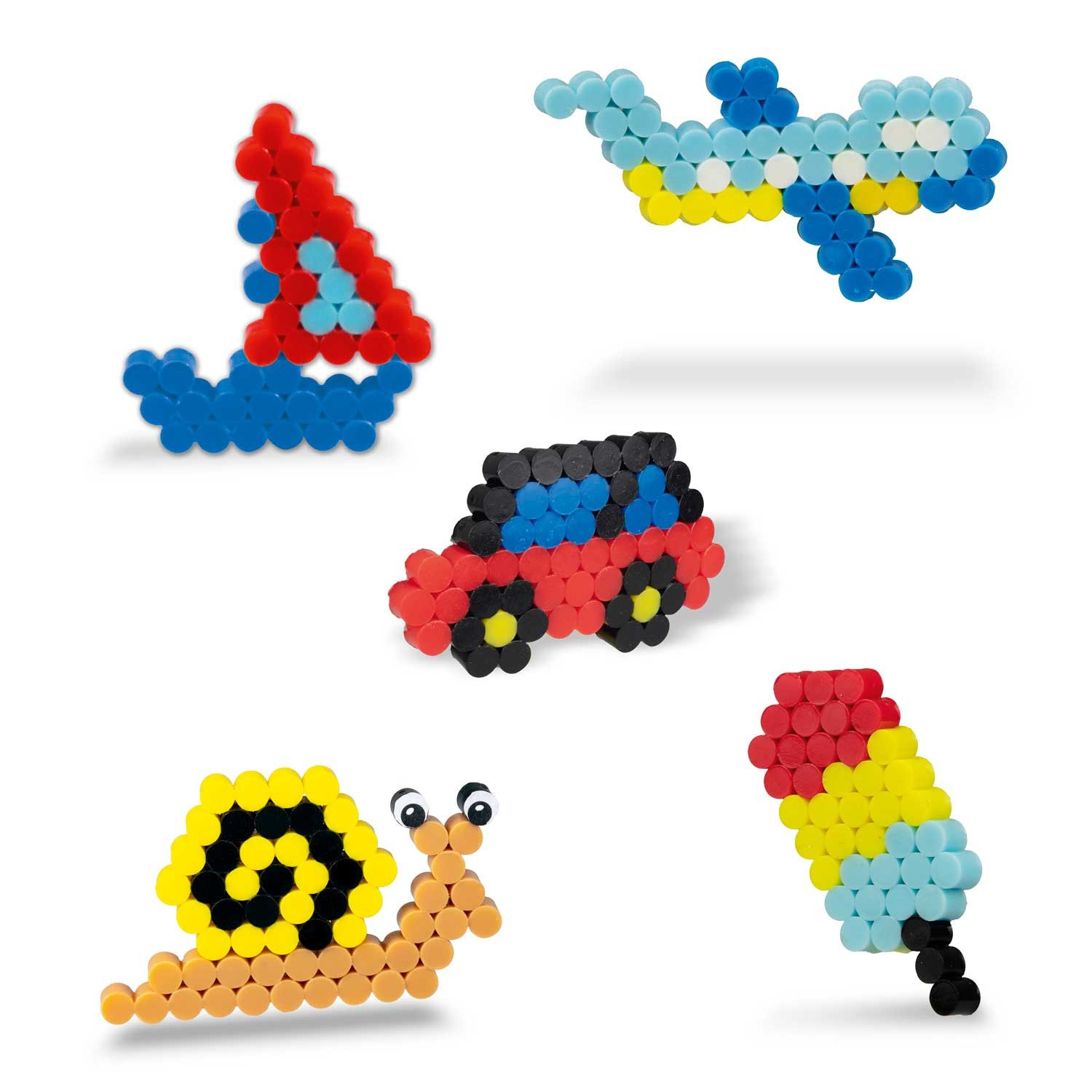 CRAZE Bastelperlen Splash Beadys Bastelset Nachfüll-Box Steckperlen Wasserperlen, (Nachfüllset Steck-Perlen), Ohne Büglen - Wasser genügt