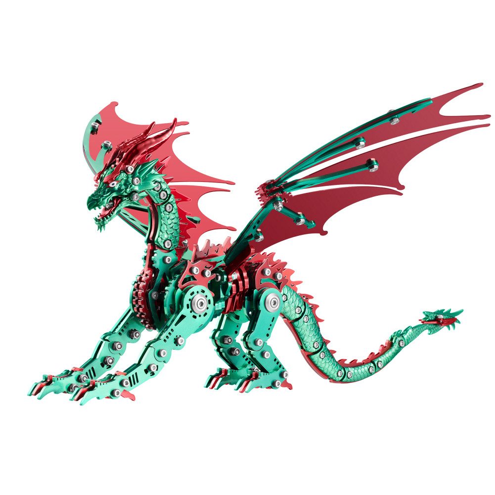FANNOU 3D-Puzzle, 313 Puzzleteile, 3D Metallbausatz Mechanischer Drache – Geschenk & Sammlerstück