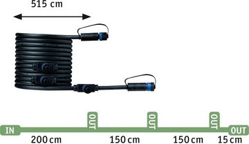 Paulmann LED Gartenstrahler Plug & Shine, Plug & Shine, LED fest integriert, Warmweiß, LED-Modul, 3000K 6W 24V IP65