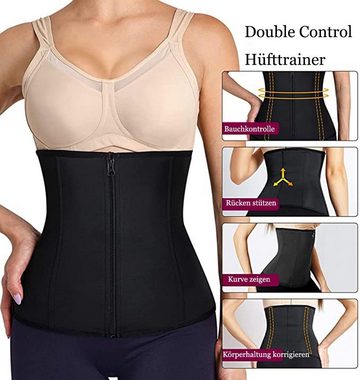 GelldG Corsage Korsett Damen Waist Trainer Taillenformer Bauchweggürtel Shapewear