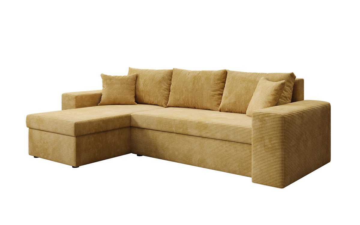 Luxusbetten24 Schlafsofa Designer Sofa Denver in Cord, mit Stauraum und Schlaffunktion