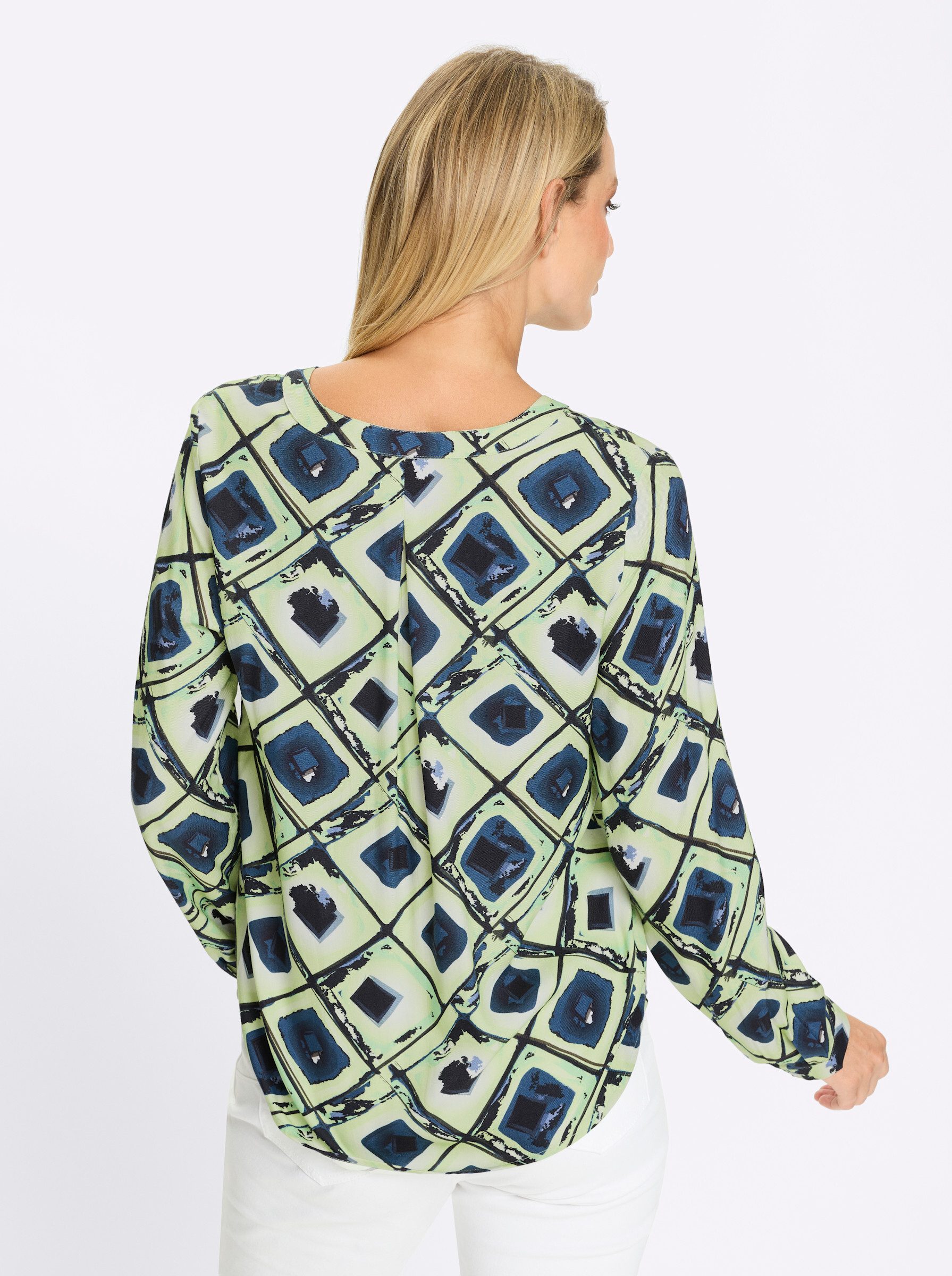 heine Klassische Bluse Druckbluse Langarm