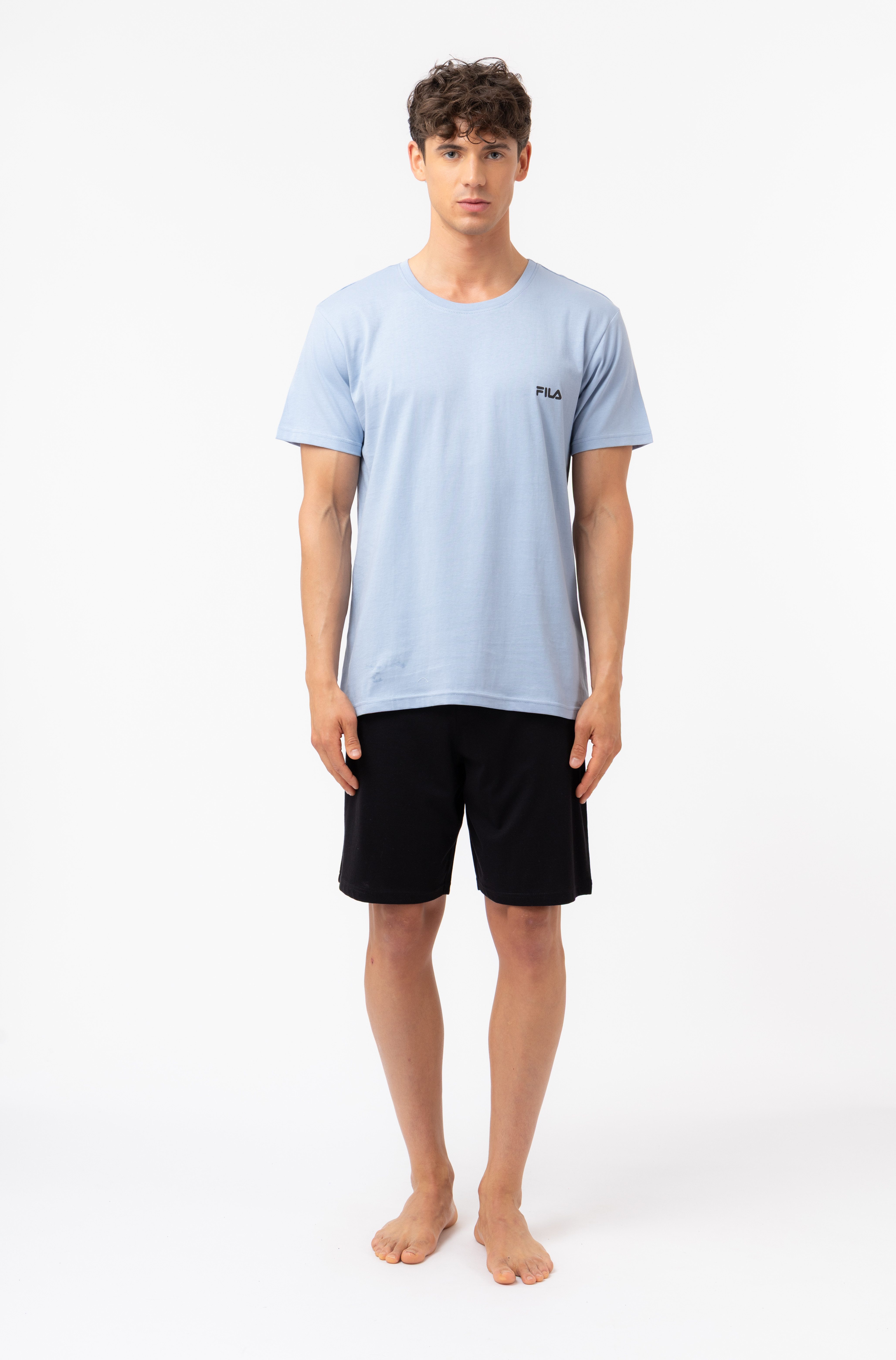 Fila Schlafanzug MAN JERSEY PYJAMAS (2 tlg) Hose mit elastischem Logobund u günstig online kaufen