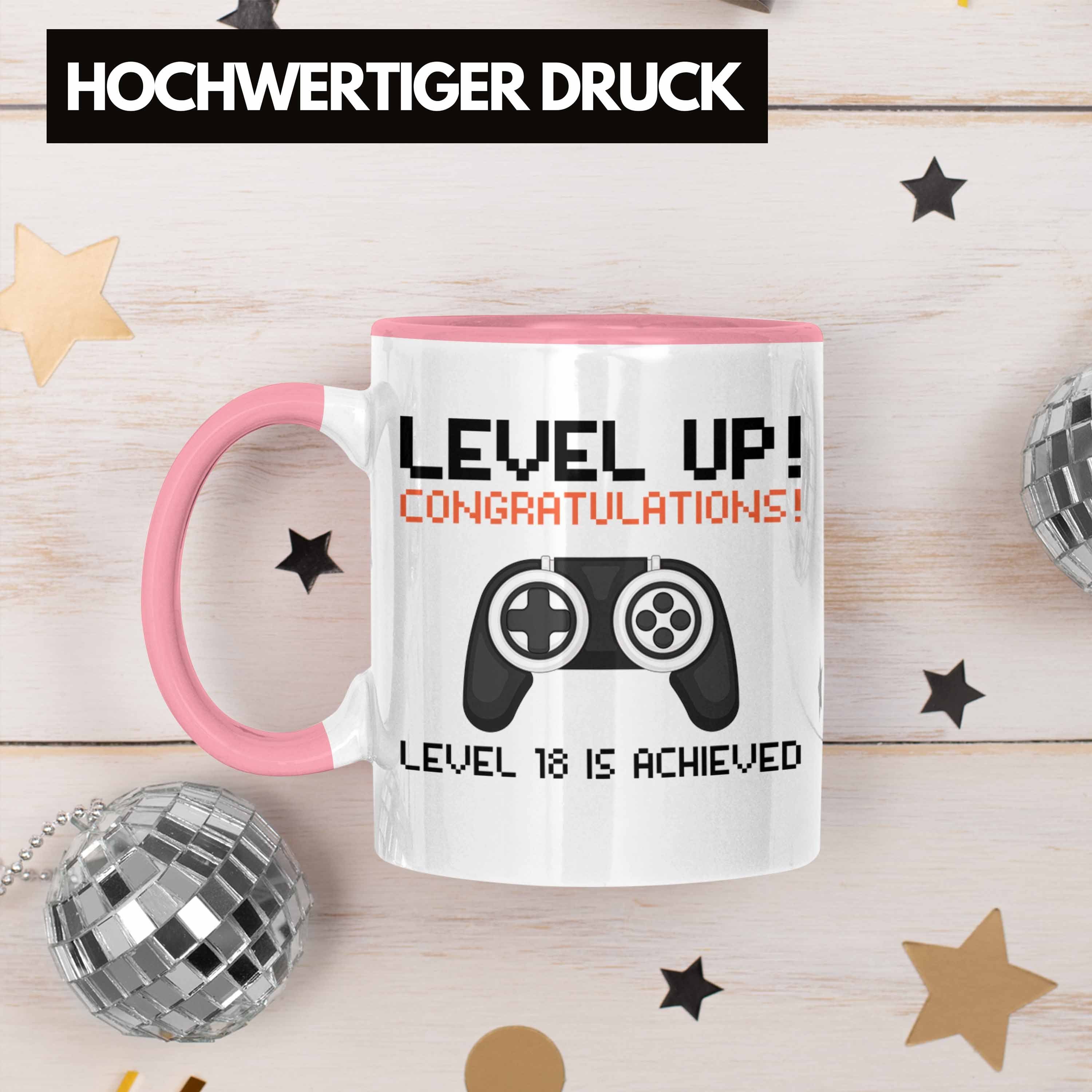 Geburtstag Jungen Geschenkidee Geschenk Rosa Trendation 18er 18. 18 Tasse Sohn Trendation Gamer - Jungs Tasse